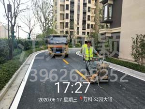 中穎道路劃線萬科公園大道劃線項(xiàng)目順利竣工